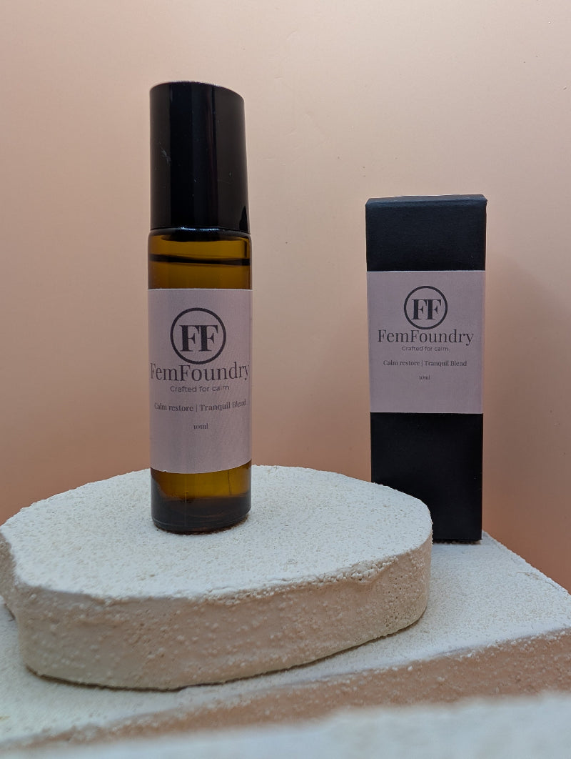 Calm Restore Pulse Point Roller with box.