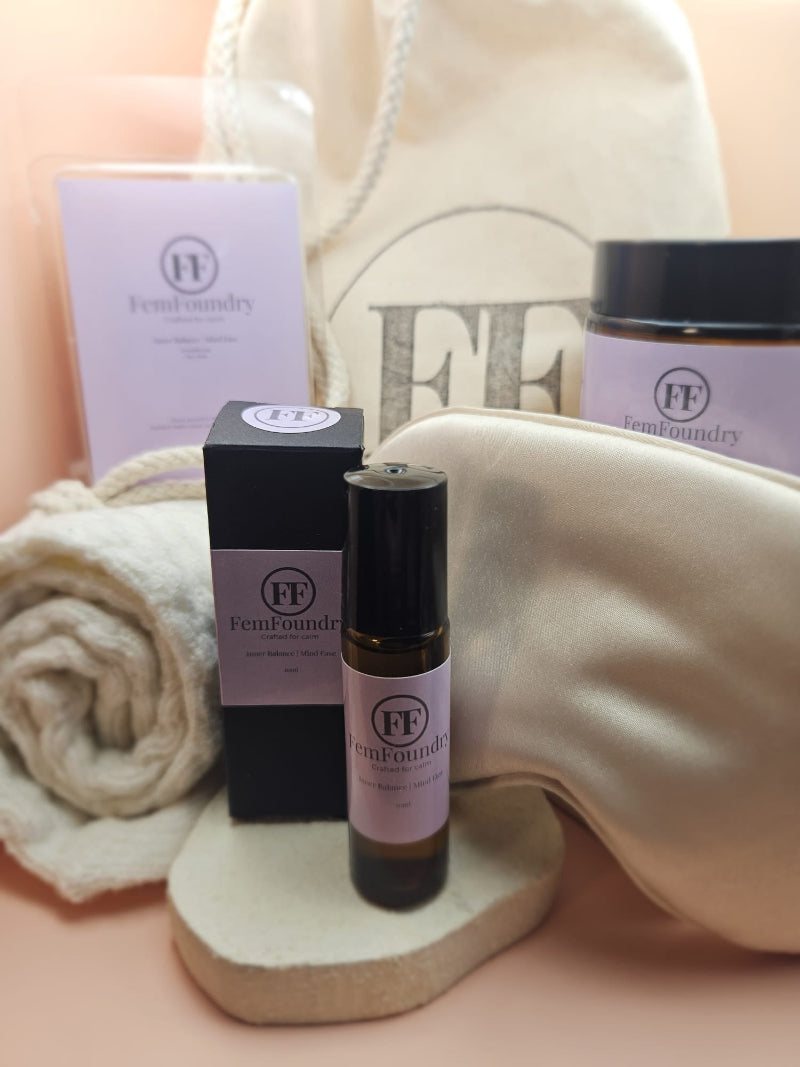 Inner Balance Ritual Gift Set Box showing products.