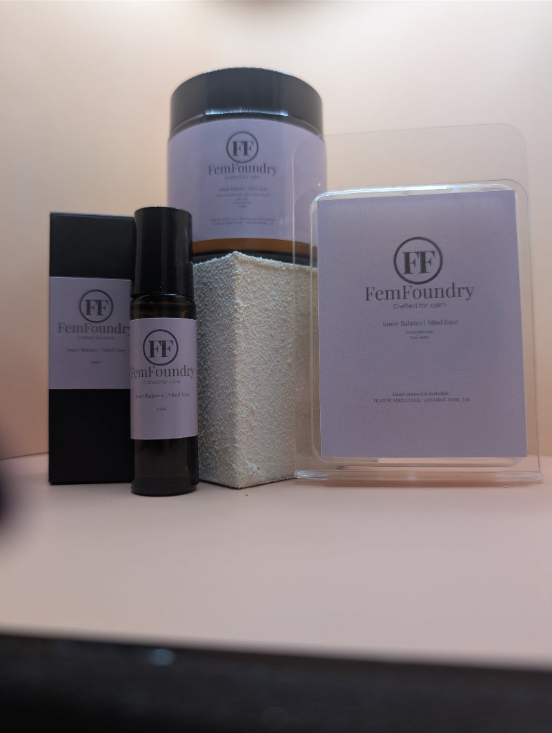 Inner Balance Ritual Gift Set Box showing products.